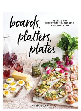 【预售】菜板盘子碟子Boards， Platters， Plates英文餐饮Maria Zizka精装Artisan进口原版书9781579659929