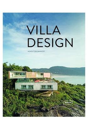 【现货】别墅设计Villa Design英文建筑设计风格与材料构造Agata Toromanoff精装BRAUN进口原版书9783037682630