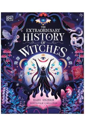 【现货】女巫千年史从猎巫运动到现代魔法复兴The Extraordinary History of Witches英文儿童绘本虚构类Hazel Atkinson精装DK Ch