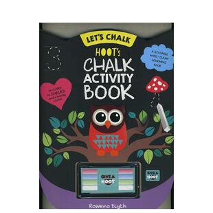【现货】猫头鹰Hoot的粉笔活动书Hoot’s Chalk Activity Book英文儿童趣味Rowena Blyth纸板Fourth Wall3-6岁进口原版书97819108