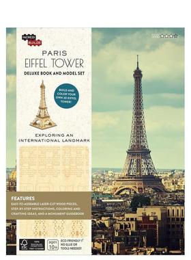 【现货】【神奇制作】巴黎 艾菲尔铁塔 套装【Incredibuilds英文儿童趣味Amy Sterling Casil精装Insight Editions3-6岁进口原版书