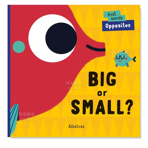 【预售】大还是小？英文儿童自然拼读进口原版外版书纸板书Big or Small?Lenka ChytilovaAlbatros Media