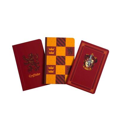 【预售】哈利波特格兰芬多口袋笔记本三本套装HARRY POTTER GRYFFINDOR POCKET NOTEBOOK COLLECTION 英文文创笔记本Notebook平装