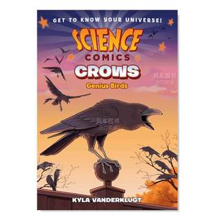 乌鸦天才鸟英文儿童漫画进口原版 second Vfirst Comics 预售 科学漫画 Crows 书平装 BirdsKyla 6岁 Genius Science