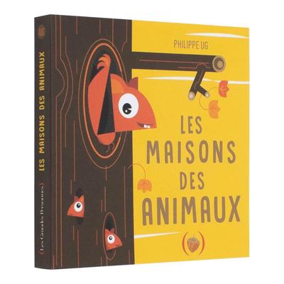 【现货】动物之家Les maisons des animaux法文立体书Philippe Ug纸板书Les Grandes Personnes进口原版书9782361934958
