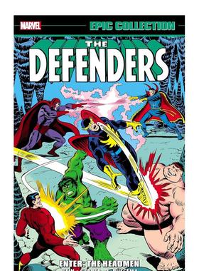 【预售】【Marvel】捍卫者史诗合集进入-领头人英文漫画平装进口原版书Defenders Epic Collection: Enter - The Headmen WEIN
