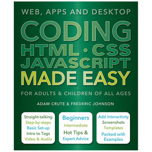 编写HTML JavaScript Crute HTML 现货 EasyAdam CSS Made JavaScript一点通英文生活综合Coding