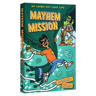Mayhem 我 任务英文儿童章节书进口原版 混乱 Life Mission Loud 大笑人生 Out Laugh Khanda Farah 书平装 现货