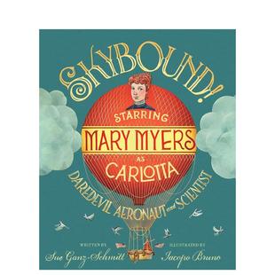 外版 书精装 SchmittCalkins 天空之境英文儿童绘本交通工具城市人文进口原版 6周岁SkyboundGanz Creek 预售