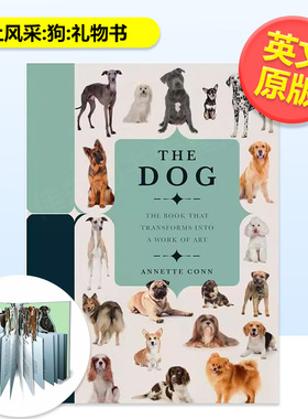 【现货】纸上风采:狗:礼物书英文生活综合精装【Paperscapes】The Dog Annette Conn著welbeckpublishing出版
