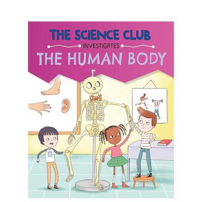 【预售】科学调查俱乐部 人体The Science Club Investigates英文儿童绘本知识百科Mary Auld精装6-9岁Wayland进口原版书