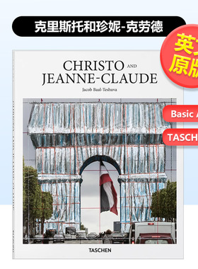【现货】克里斯托和珍妮-克劳德英文外国美术20世纪【Basic Art 2.0】CHRISTO AND JEANNE-CLAUDE精装Jacob Baal-Teshuva进口原版