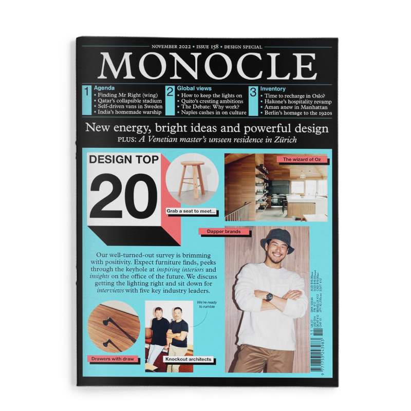 【现货】Monocle单片眼镜 2022年09期 NO.158 11月刊旅行杂志酒店住宅室内装饰设计英文原版期刊