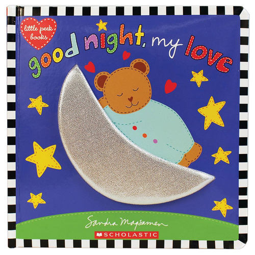 【现货】我的爱人英文儿童绘本IP系列进口原版书纸板【Little Peek Books】Good Night， My Love，晚安 Sandra Magsamen著Cart