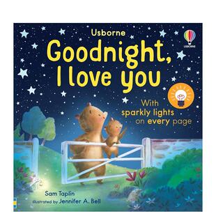 【预售】晚安我爱你【Twinkly Twinkly】Goodnight, I Love You英文儿童趣味Sam Taplin纸板书Usborne children’s books进口原版