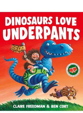 【预售】恐龙爱内裤【The Underpants Books】Dinosaurs Love Underpants英文儿童绘本IP系列Claire Freedman平装Simon & Schuste
