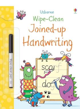 【现货】可擦本 连笔书写Wipe-Clean Joined-up Handwriting英文儿童趣味Caroline Young平装Usborne children’s books3-6岁进口