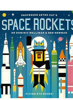 【现货】【太空猫教授】太空火箭【Professor Astro Cat’s】Space Rockets英文儿童绘本IP系列Dominic Walliman精装Flying Eye B