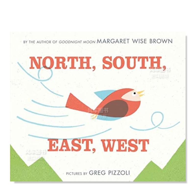 【现货】北,南,东,西英文儿童绘本知识百科进口原版书North,South,East,West Brown著Harpercollins出版