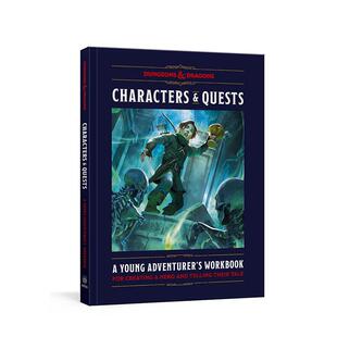 【现货】角色与任务（龙与地下城）年轻冒险家创建英雄并讲述他们故事的手册Characters & Quests 英文青少年读物Official Dungeo