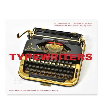 【预 售】打字机英文字体图案标志平面设计进口原版外版书籍Typewriters Hanks