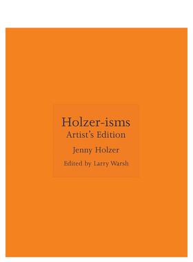 【预售】珍妮·霍尔泽主义 艺术家版 折叠海报&小册子英文艺术家艺术工作室进口原版外版书精装14岁以上【ISMs】Holzer-isms : A
