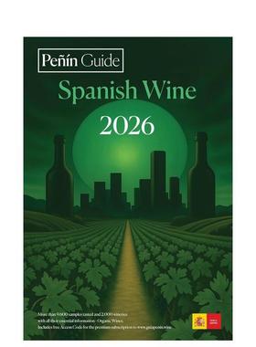 【预售】佩宁指南2026西班牙葡萄酒Peñin Guide Spanish Wine 2026英文餐饮Guía PeínPi & Erre Ediciones平装进口原版书97884