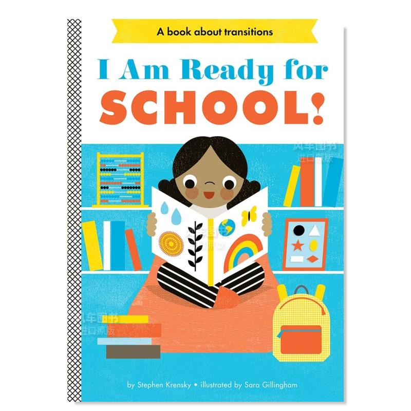 【预售】我准备好上学了!英文儿童绘本人际关系进口原版外版书纸板书3-6周岁I Am Ready For School!KrenskyAbrams Appleseed