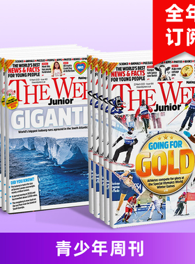 【订阅】The Week Junior青少年周刊8-15岁英文学习周刊新闻时讯儿童英语原版期刊杂志 年订52期  J055