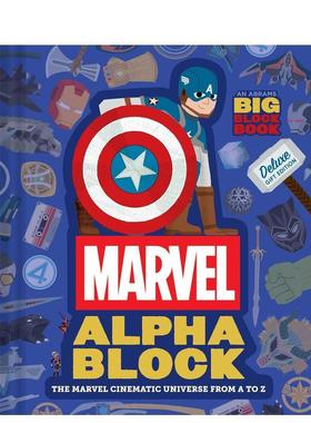【预售】漫威英雄字母书豪华礼品版【Block】Marvel Alphablock: Deluxe Gift Edition英文儿童绘本IP系列Marvel Marvel Ente
