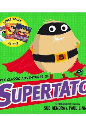 【现货】土豆大冒险（三部合集）Three Classic Adventures of Supertato英文儿童故事Paul Linnet平装Simon & Schuster UK3-6岁进