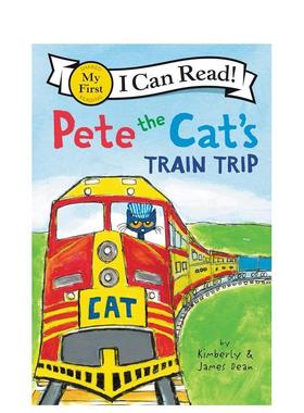 【现货】皮特猫的火车旅途【I can read! My First Shared Reading】Pete The Cat’s Train Trip英文儿童分阶阅读James Dean精装