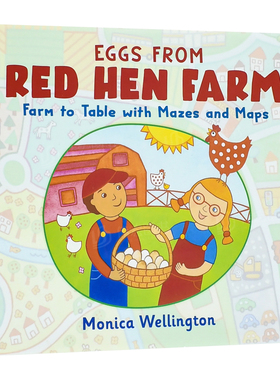【预售】来自红色母鸡农场的鸡蛋英文儿童趣味进口原版外版书精装Eggs from Red Hen FarmMonica WellingtonHoliday House