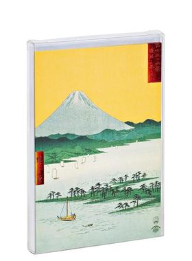 【预售】歌川广重大问候卡Hiroshige Big Notecard Set英文文创卡牌teNeues盒装teNeues进口原版书9781623258382