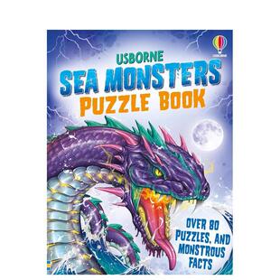 【预售】海怪谜题书Sea Monsters Puzzle Book英文儿童趣味Kirsteen Robson平装Usborne children’s books进口原版书97818354085
