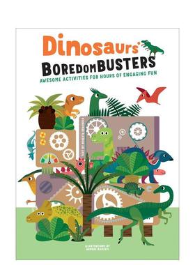 【预售】恐龙解闷宝典超有趣活动玩不停Dinosaurs' Boredom Busters 英文儿童趣味Agnese Baruzzi平装White star进口原版书978885