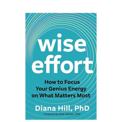 【预售】明智努力如何将天赋能量聚焦于最重要的事Wise Effort英文心灵励志Diana Hill PhD平装Sounds True Inc进口原版书9781649