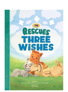 【现货】救援三侠 三个愿望【The Rescues】The Rescues Three Wishes 英文儿童绘本IP系列Tommy Greenwald精装Red Comet Press6-