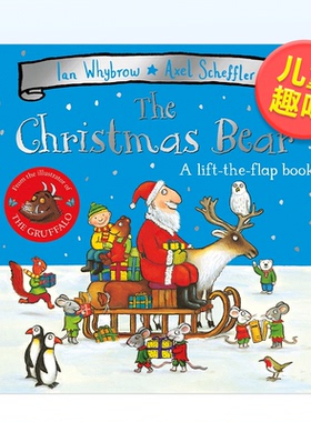 【预售】圣诞熊一本圣诞翻翻图书英文儿童趣味进口原版The Christmas Bear A Christmas Popup Book Ian Whybrow Pan Macmill