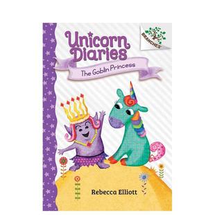 【现货】独角兽日记4鬼公主一本桥梁书Unicorn Diaries #4英文儿童桥梁书ElliottScholastic6-9岁进口原版书9781338323450