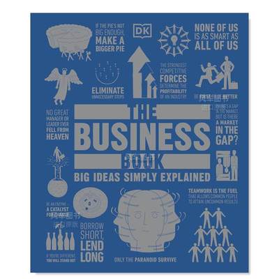 【现货】商业手册:伟大的想法简单的解释英文商业行销The Business Book: Big Ideas Simply Explained精装DK出版DK