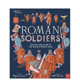 大英博物館探索古羅馬軍隊British 現(xiàn)貨 Soldiers英文兒童繪本知識百科6 Museum 9歲平裝 Roman Evans進口原版 Cro 書Nosy Tegen