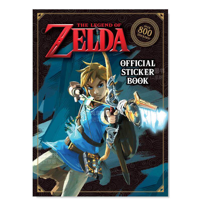 【预 售】塞尔达传说官方贴纸书英文生活综合the legend of zelda