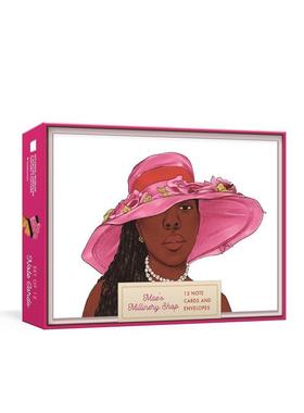 【预售】女帽店备注卡12张适合场合的卡片 时装设计师Mae Reeves的传奇Mae's Millinery Shop Note Cards英文生活综合Smithsonian