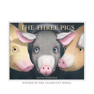 【预售】三只小猪1The Three Pigs 1英文儿童绘本动物生态环保David WiesnerAndersen Press3-6周岁进口原版书9781849394055
