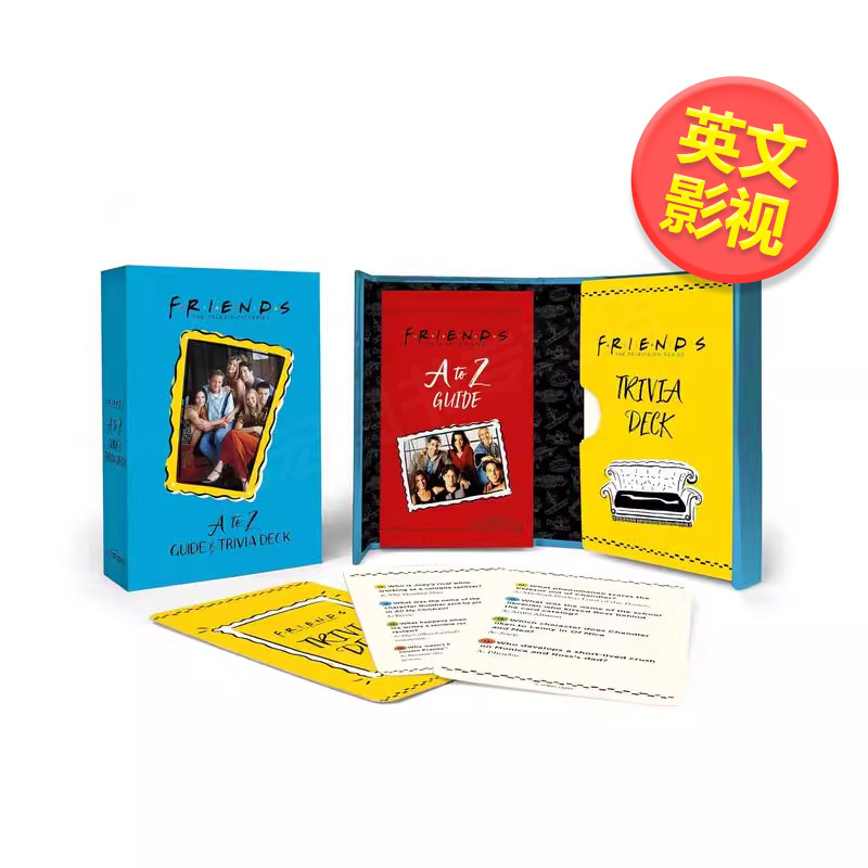 【预售】老友记：A to Z 指南和知识问答平台英文影视进口原版图书Friends: A to Z Guide and Trivia DeckMichelle Morgan著Runn
