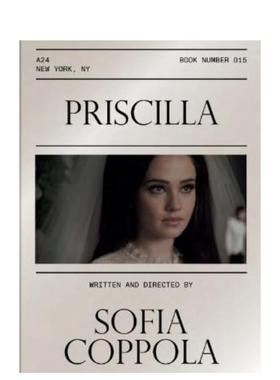 【预售】【A24电影剧本集】普瑞希拉【A24 Screenplay Collection】Priscilla Screenplay Book英文影视Sofia Coppola精装MACK进口