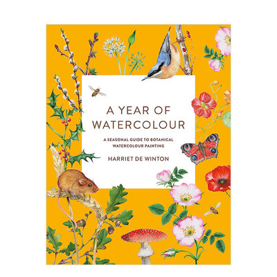 【现货】四季植物水彩画指南英文艺术技法与入门赏析A Year of Watercolour平装Harriet de Winton进口原版书籍Ilex Press