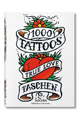 【现货】【TASCHEN】1000个纹身图案【Bibliotheca Universalis】1000 TATTOOS英文平面设计字体图案标志Burkhard Riemschneider精