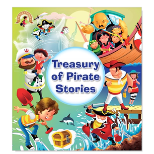 【现货】海盗故事库（活页夹）英文儿童故事进口原版书Treasury of Pirates Stories (Binder) Om Books Editorial Team著OM
